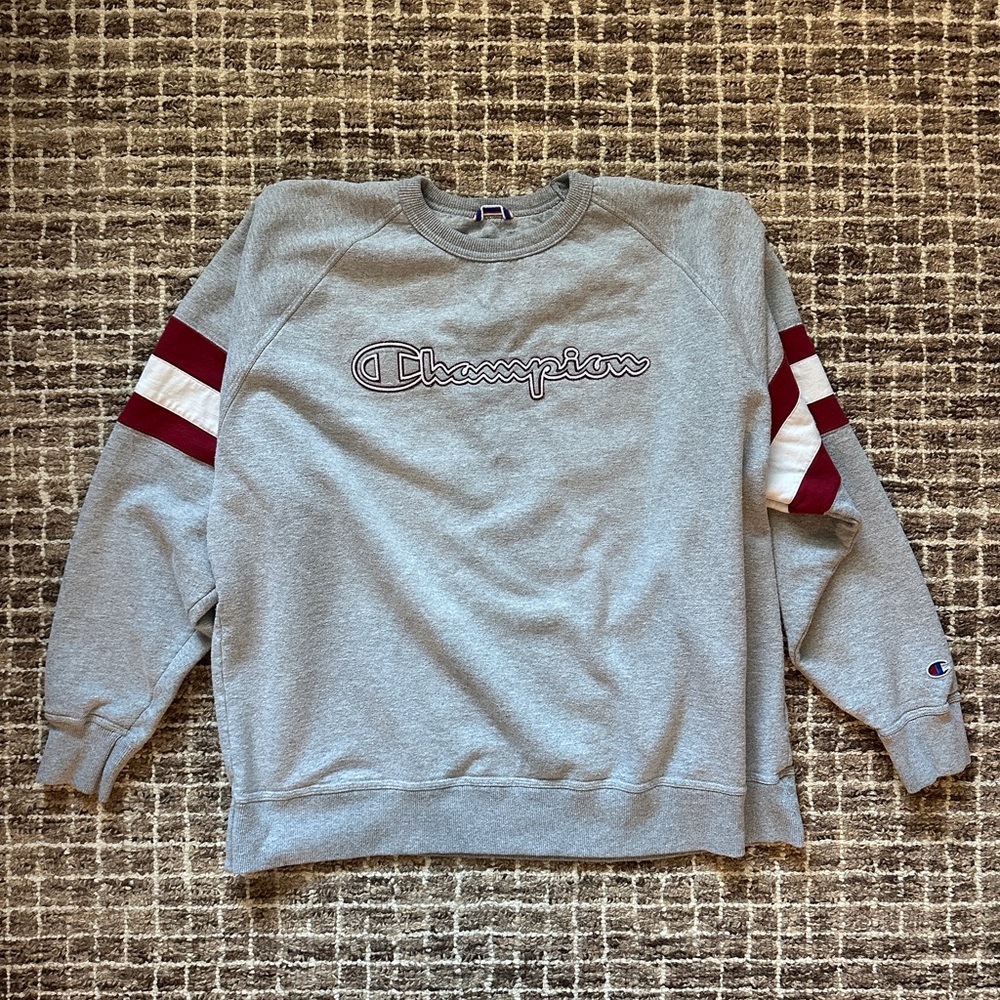 Champion Colorblock Crew Neck Sweater